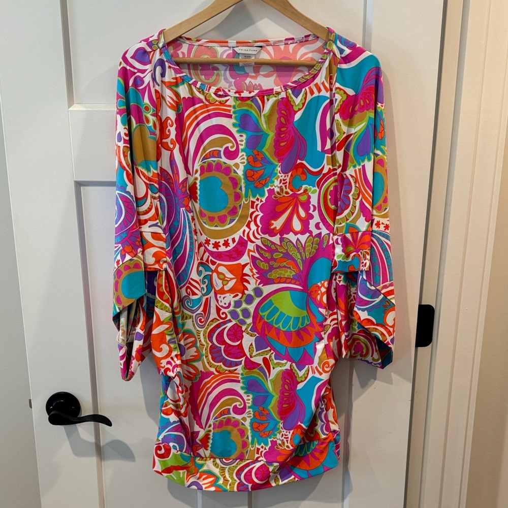 NWOT Trina Turk x Malibu Barbie swim cover up limited edition